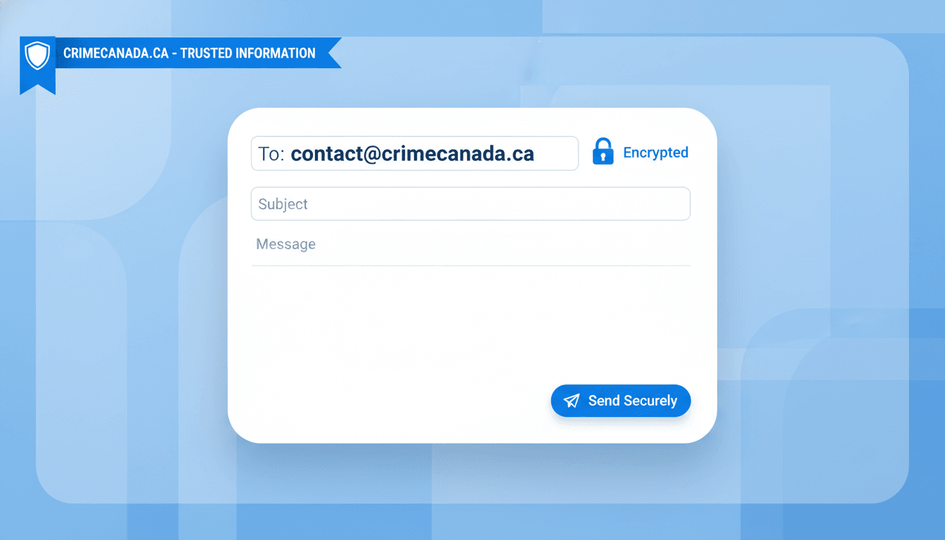 Person preparing an email to submit a tip