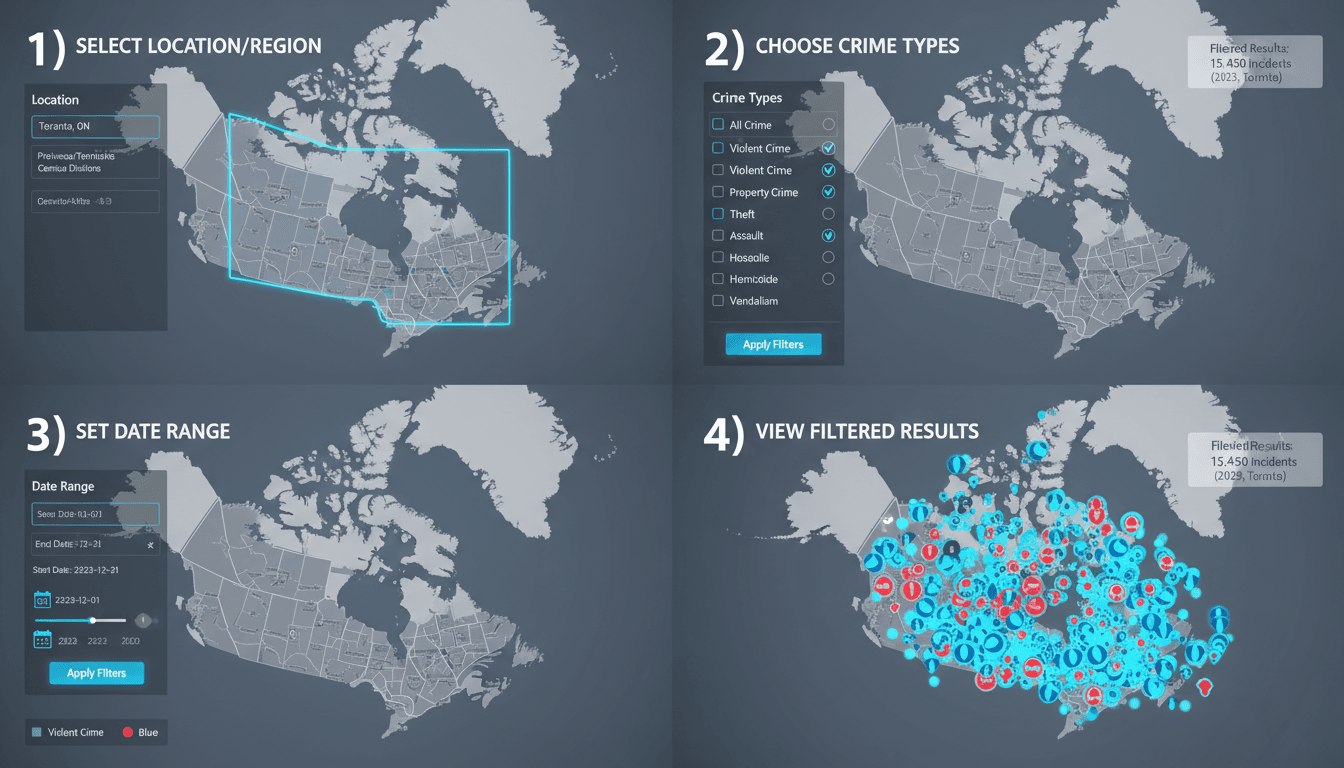 Illustration showing how to use map filters to explore patterns over time
