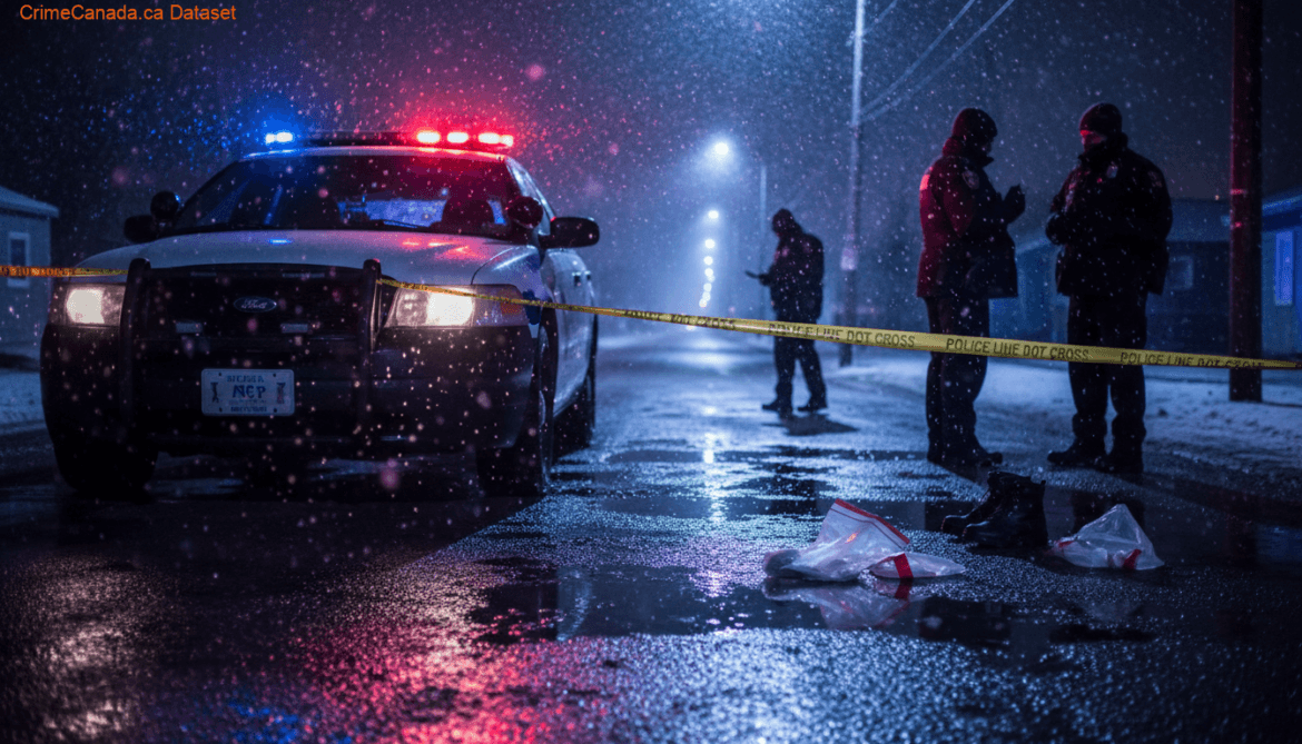 Police operation in Gypsumville Manitoba leading to arrest of seven violent and repeat offenders