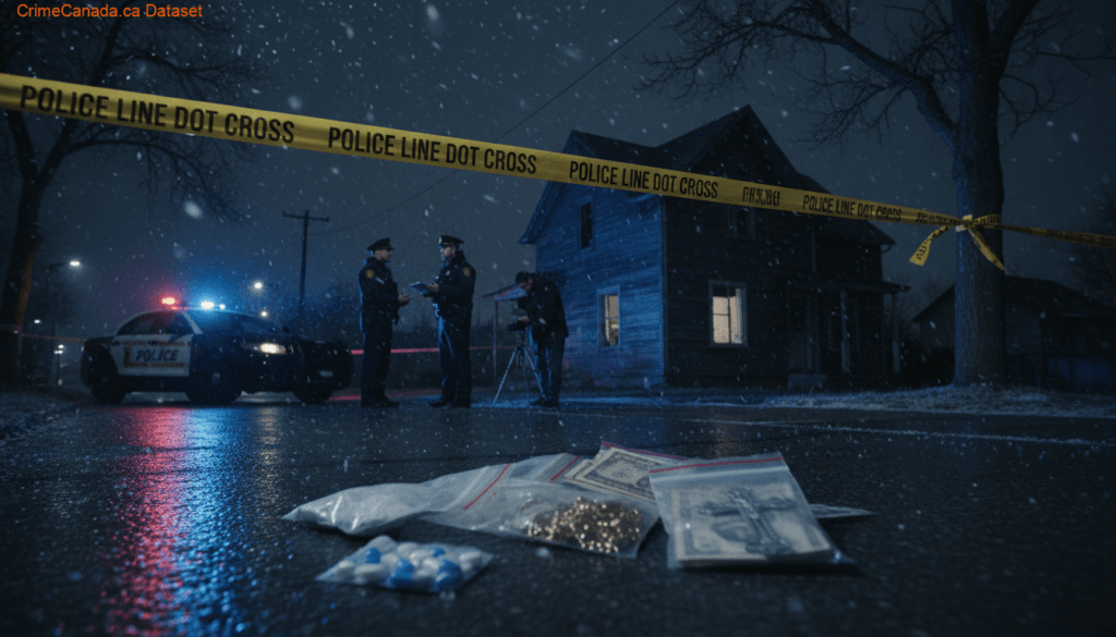 RCMP investigation in Melville Saskatchewan leads to weapons drug and stolen property seizure after reported robbery with firearm