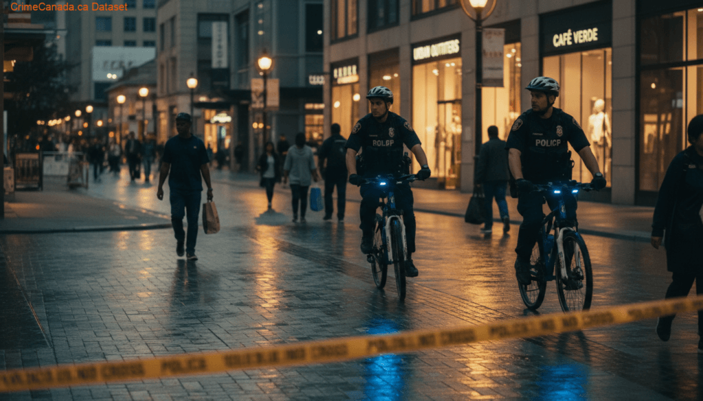 Richmond RCMP bike patrol officers in the city centre responding to increased retail theft