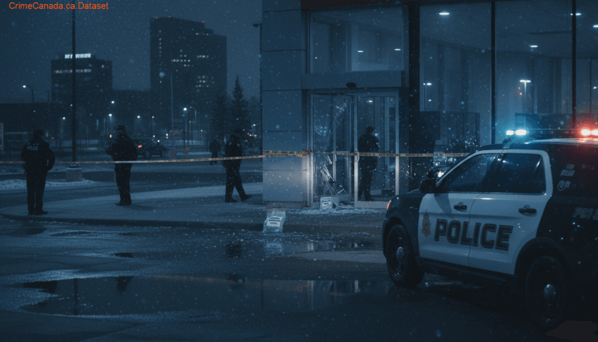 Wood Buffalo RCMP break and enter response at Noral Toyota in downtown Fort McMurray, Alberta