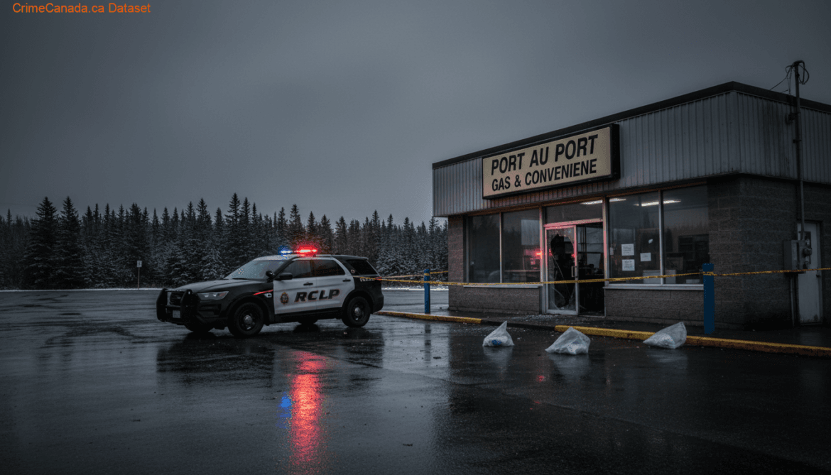RCMP investigation of gas station break and enter in Port au Port, Newfoundland and Labrador