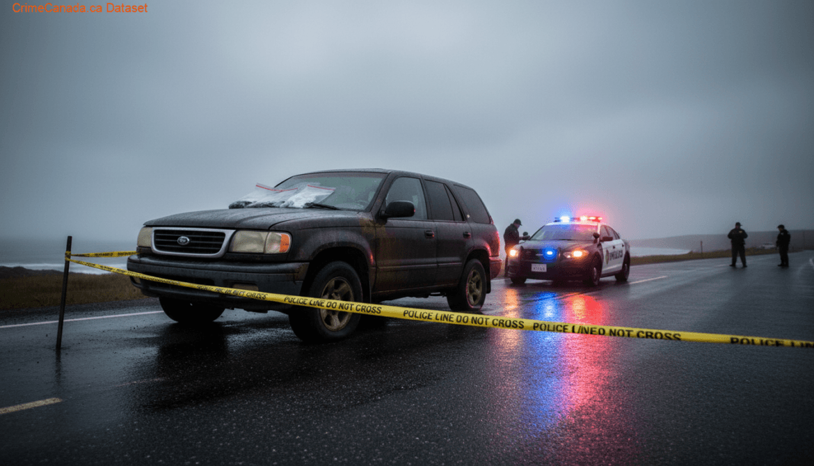 Burgeo RCMP traffic stop of unsafe white SUV on Reach Road, Newfoundland and Labrador, involving a suspended driver with no insurance