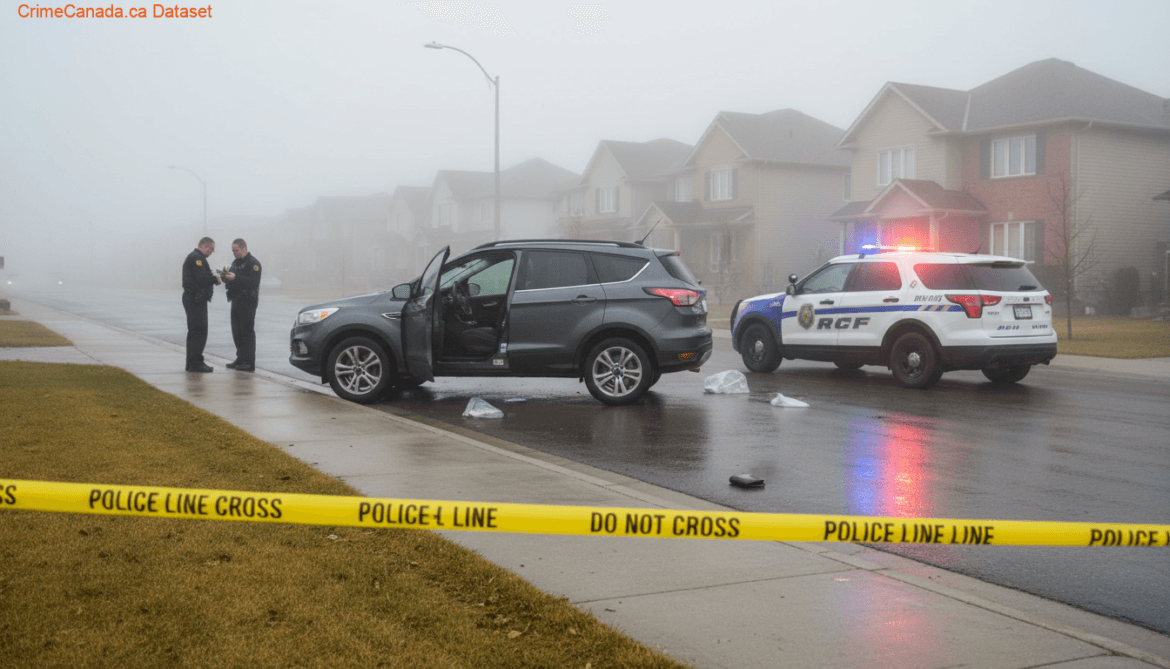 Cochrane Alberta RCMP investigation into stolen Ford Escape tracked to Calgary and suspect arrested after collision