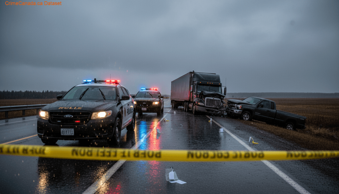 RCMP investigation at fatal head-on collision on Highway 28 near Cold Lake Alberta