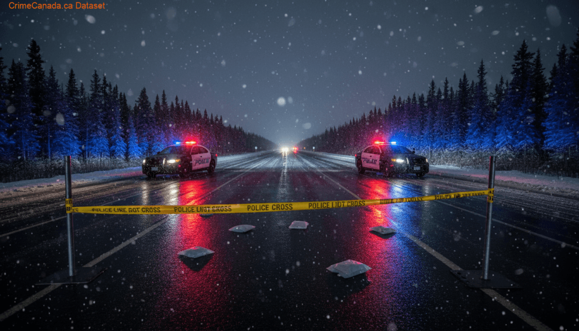 Iqaluit RCMP and City of Iqaluit Municipal Enforcement logos representing a commercial vehicle impaired driving check-stop in Iqaluit, Nunavut