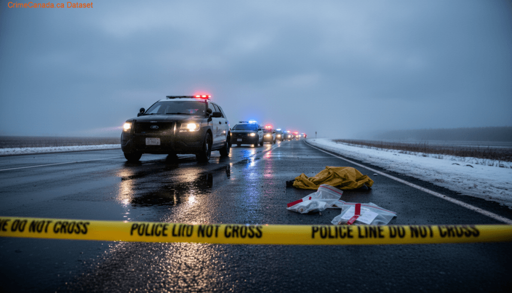 RCMP New Brunswick daily occurrence report summarizing 365 police calls across multiple regions in the province