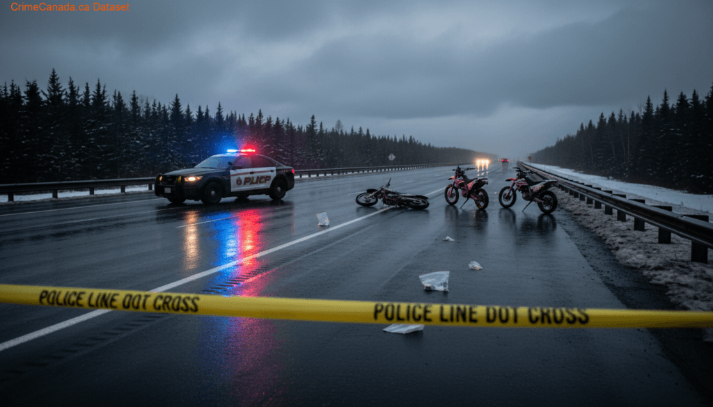 RCMP traffic stop involving three motorcycles charged with stunting near Deer Lake Newfoundland and Labrador