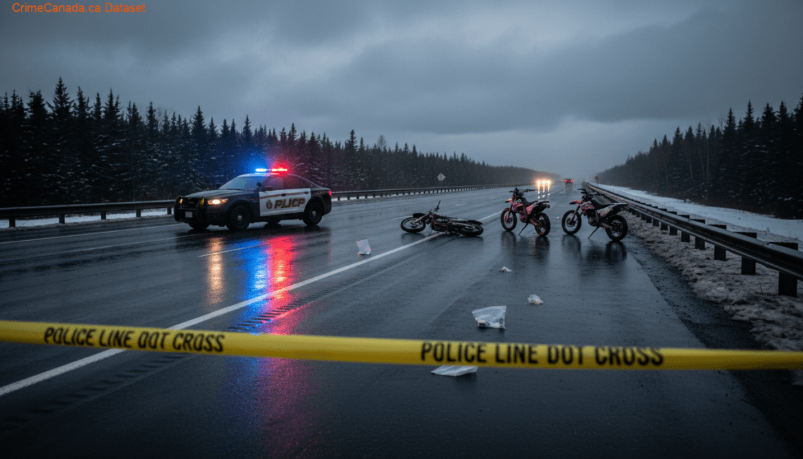 RCMP traffic stop involving three motorcycles charged with stunting near Deer Lake Newfoundland and Labrador