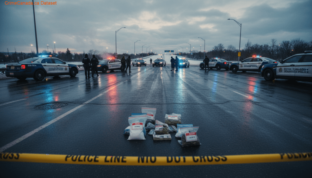 RCMP seizure of cocaine, heroin, cash, and a prohibited firearm from major drug operation in the Greater Toronto Area and Quebec