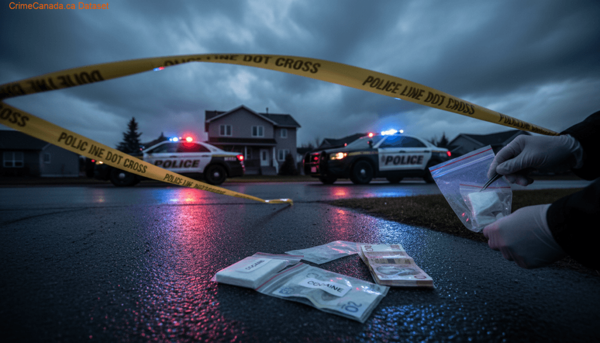 RCMP-led drug trafficking investigation in Tofield Alberta resulting in arrests and seizure of cocaine and Canadian currency