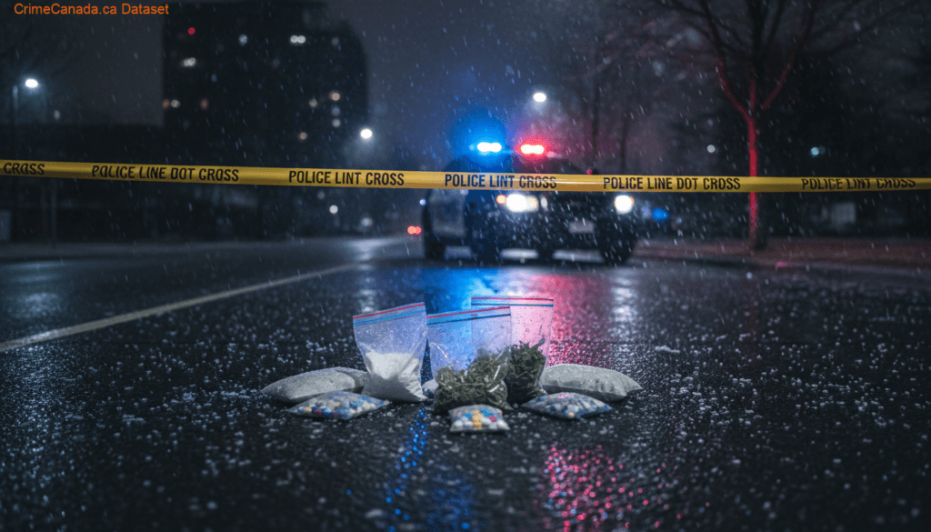 Alberta RCMP drug trafficking investigation in Wainwright with cocaine, firearm, and cash seized