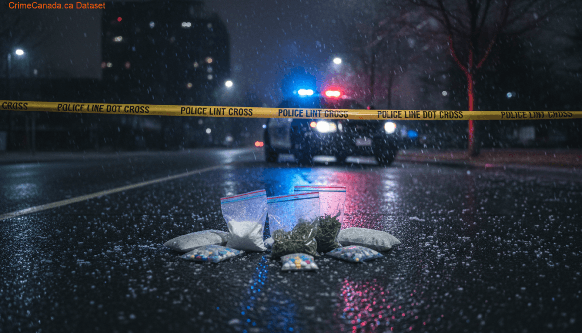 Alberta RCMP drug trafficking investigation in Wainwright with cocaine, firearm, and cash seized