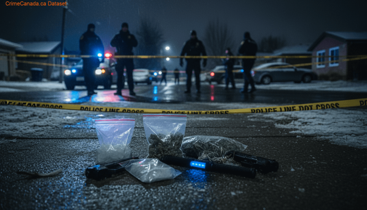 Methamphetamine, cannabis, cash, stun baton and imitation firearms seized by Swift Current RCMP in Saskatchewan home raid
