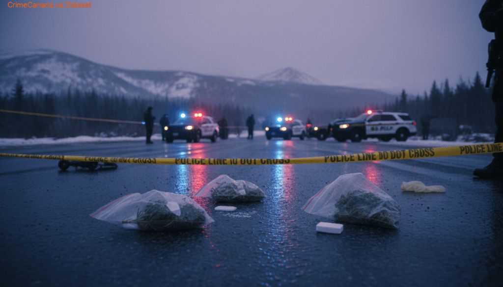 Bags containing marijuana and suspected cocaine seized by Fogo Island RCMP during a Stag Harbour traffic stop in Newfoundland and Labrador