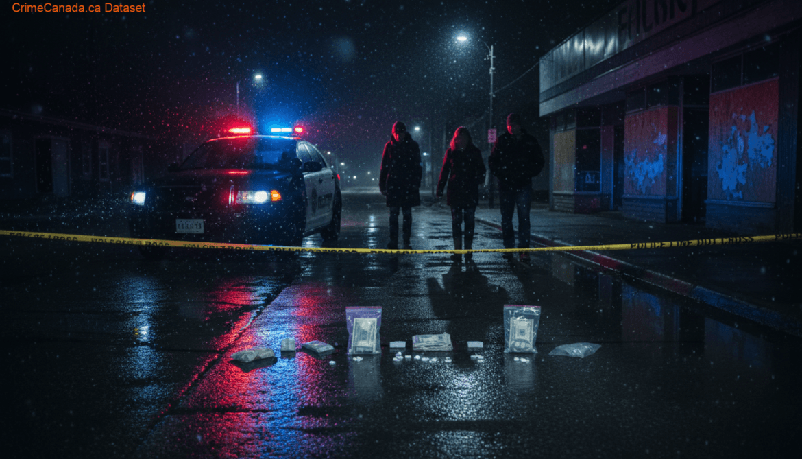 Powerview Manitoba RCMP late-night traffic stop results in drug trafficking arrests and seizure of cash, pills and methamphetamine