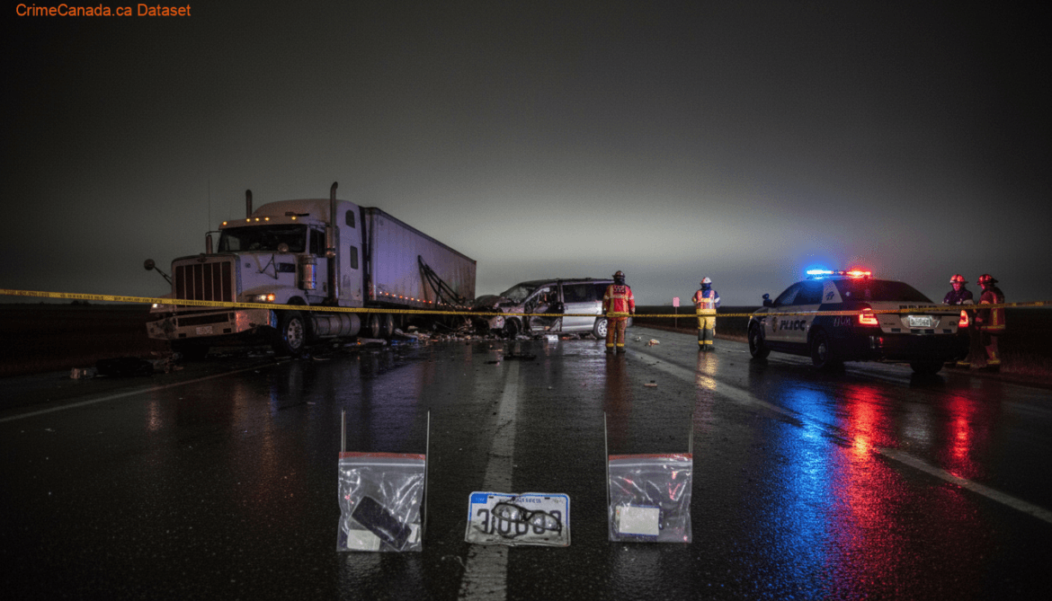 Shaunavon RCMP investigating a fatal semi and minivan collision on Highway 37 in Saskatchewan