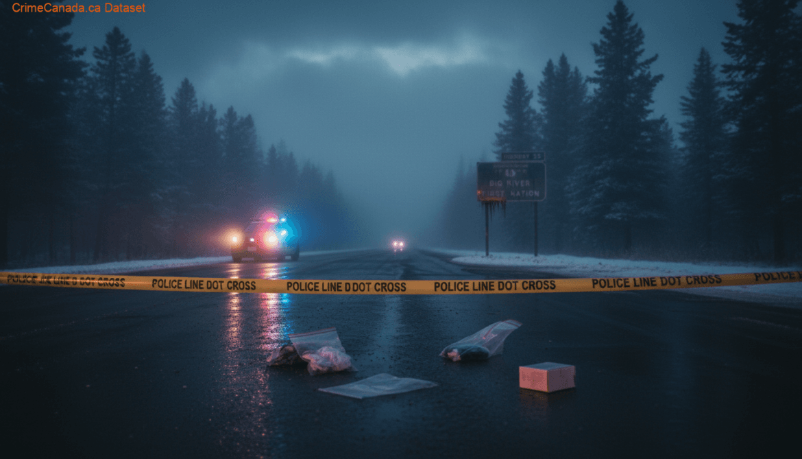RCMP community alert about wanted robbery suspect and stolen black Hyundai Tucson on Big River First Nation, Saskatchewan