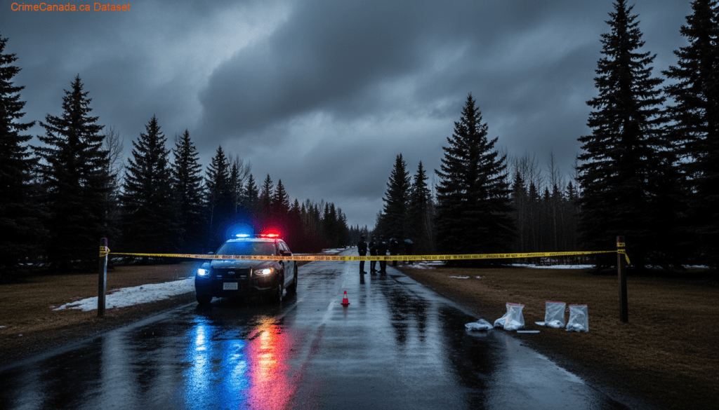 Grande Prairie RCMP investigation scene near Muskoseepi walking trails after two reported assaults