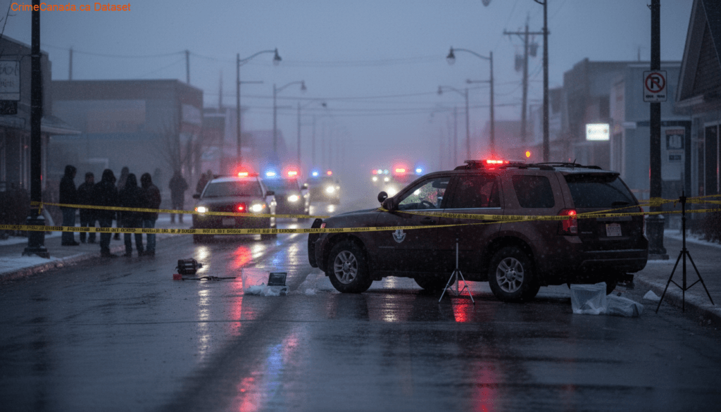 Steinbach RCMP traffic safety scene related to an impaired driving roadside prohibition on Mckenzie Avenue