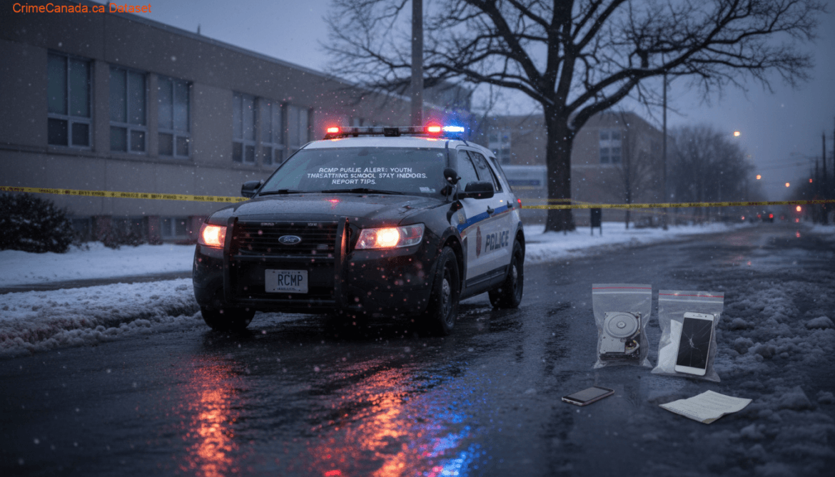 RCMP school threat investigation in Rivers, Manitoba involving youth suspect and new charges