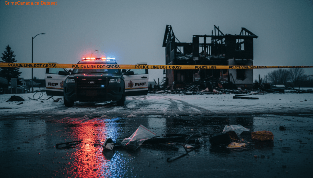 RCMP update about a residential fire scene cleared in Red Deer, Alberta
