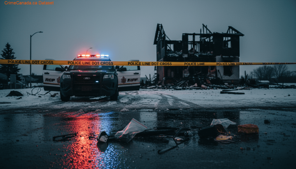 RCMP update about a residential fire scene cleared in Red Deer, Alberta