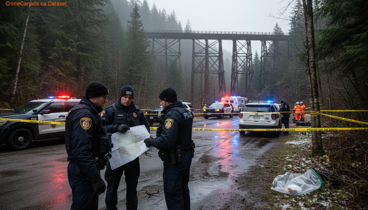 RCMP-led search and rescue operation near Beaver River Trestle Bridge on the Iron Horse Trail in Cold Lake, Alberta
