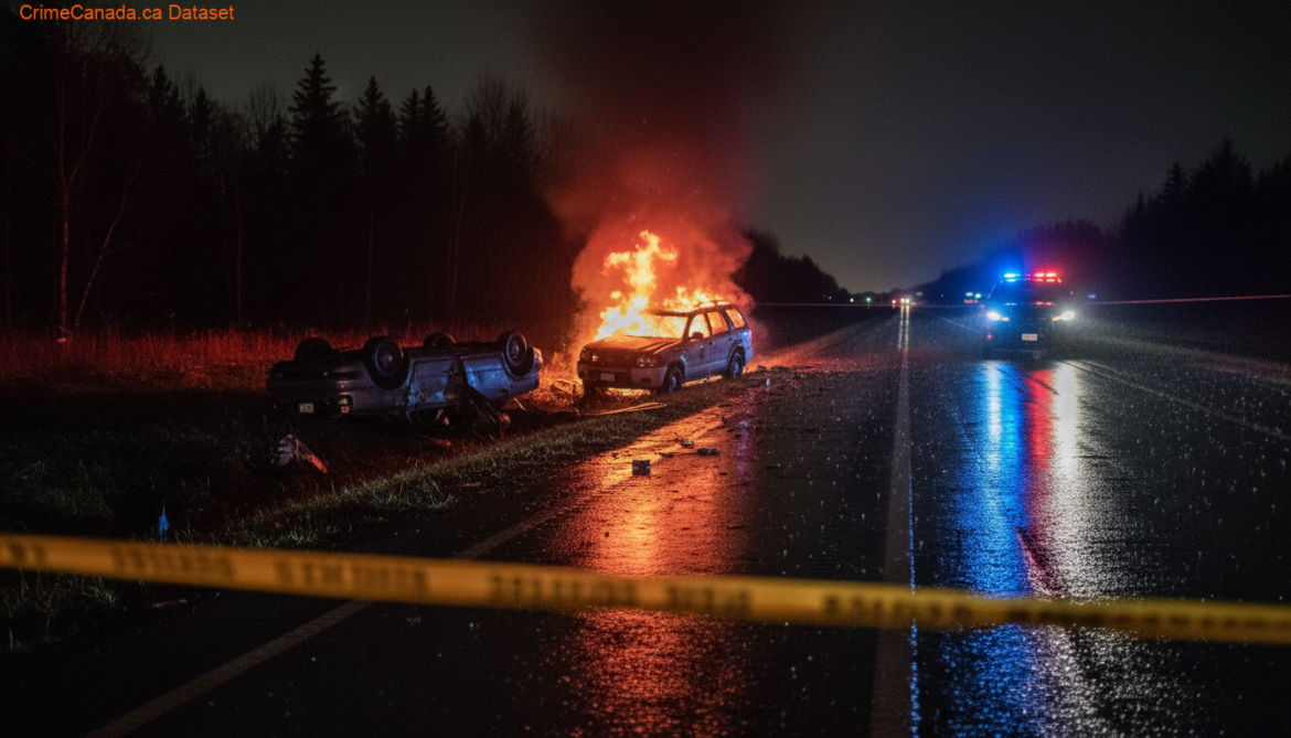 RCMP investigation at serious two-vehicle collision on Highway 59 near PR 210 in RM of Ritchot, Manitoba