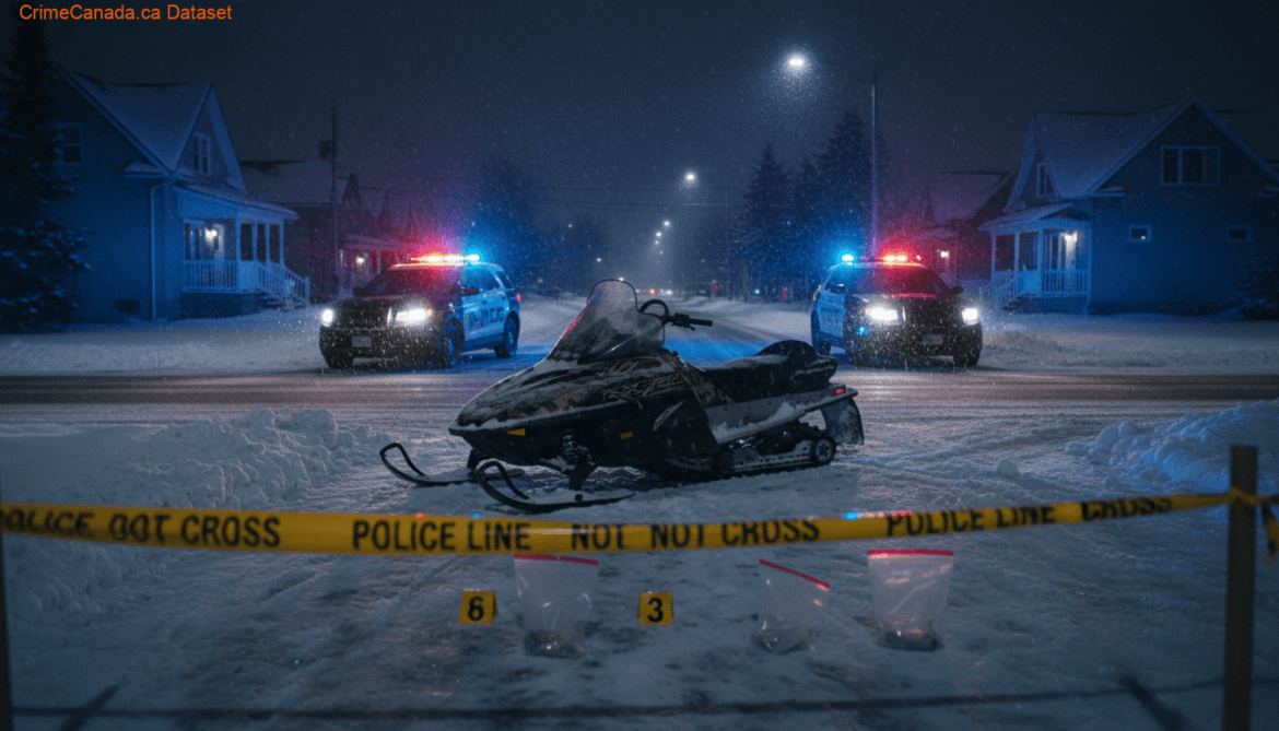 Stolen black and camouflage 2003 Yamaha RX10HB snowmobile linked to RCMP theft investigation in Baker Brook, New Brunswick