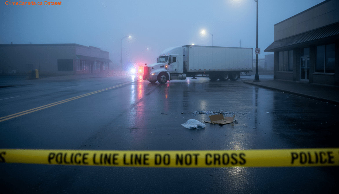 Stolen blue 2018 Peterbilt 389 transport truck from Tracadie, New Brunswick
