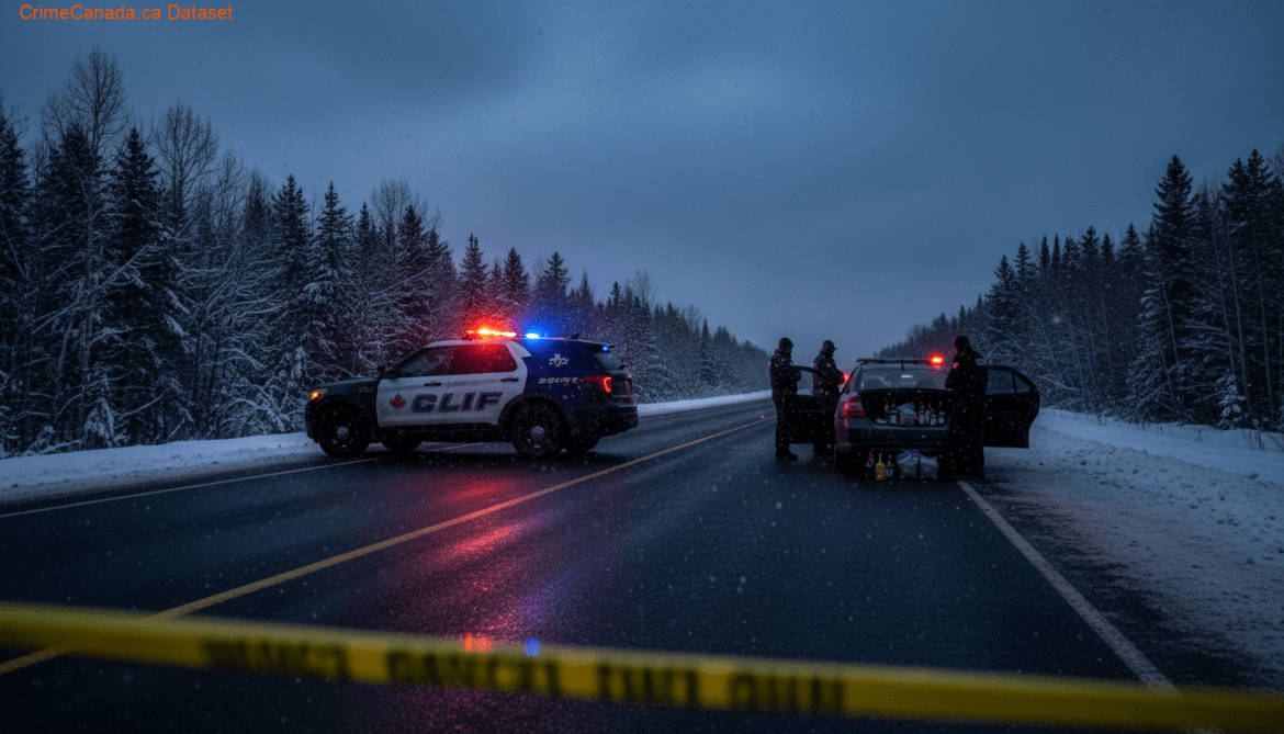 RCMP traffic enforcement operation leading to major cocaine seizure near Jenpeg in northern Manitoba