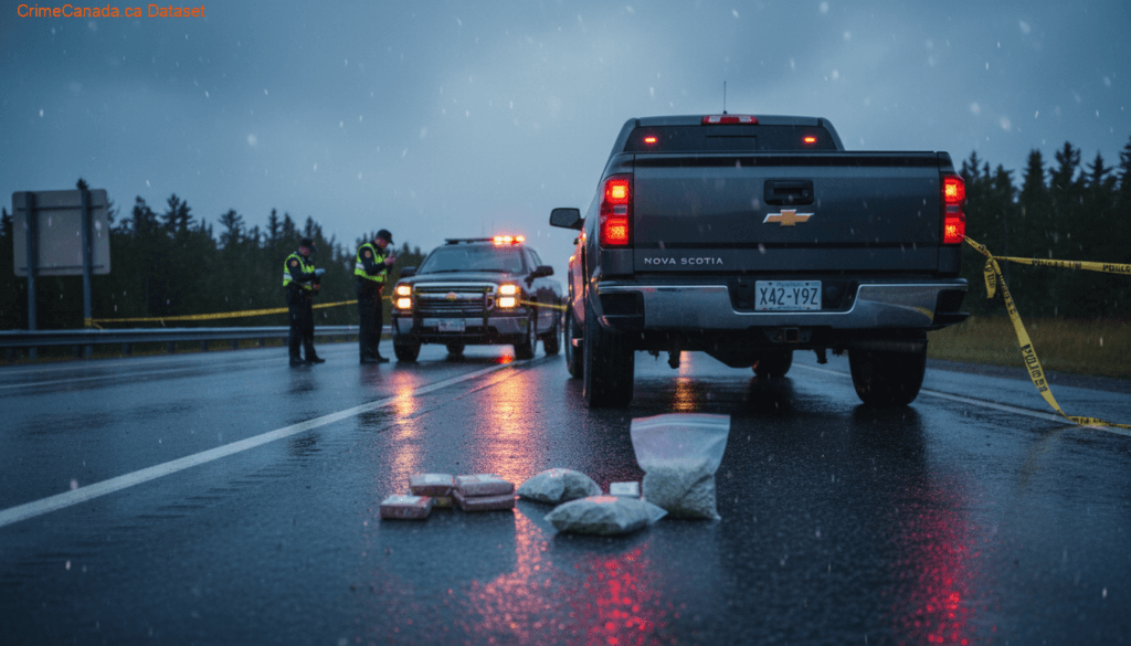 Boxes of unstamped illegal cigarettes seized by RCMP during a traffic stop in Goffs, Nova Scotia