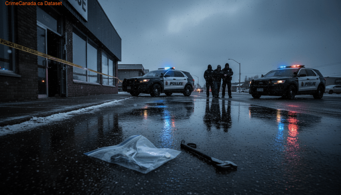 Westlock RCMP investigation of business break and enter near Range Road 262 and Township Road 594 in Alberta