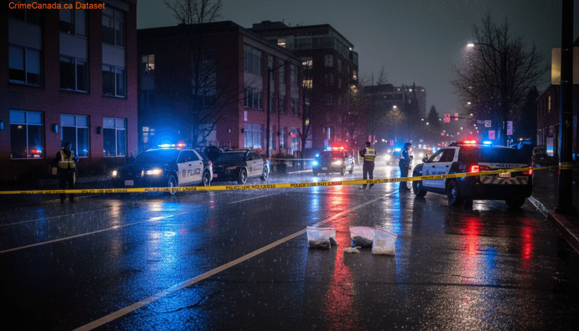 Richmond RCMP traffic enforcement officers stopping vehicles during a high-risk driving and speeding crackdown in Richmond, British Columbia