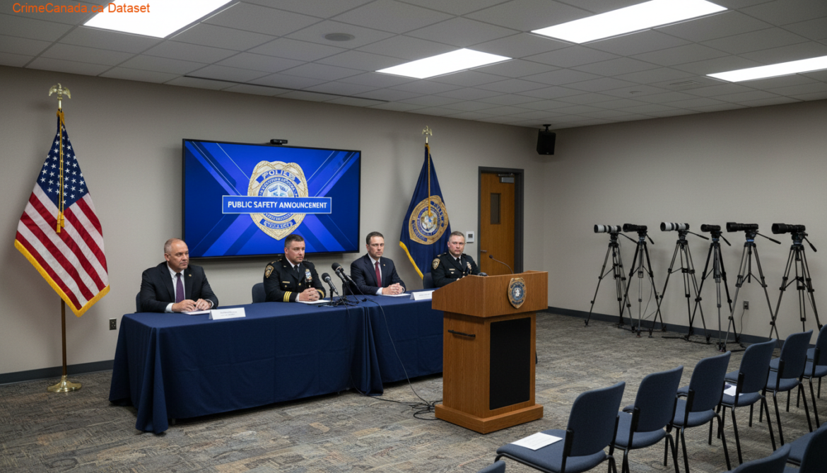 Seized drugs, cash, and firearms from Project PUMA, Manitoba’s largest drug bust, displayed by Winnipeg police