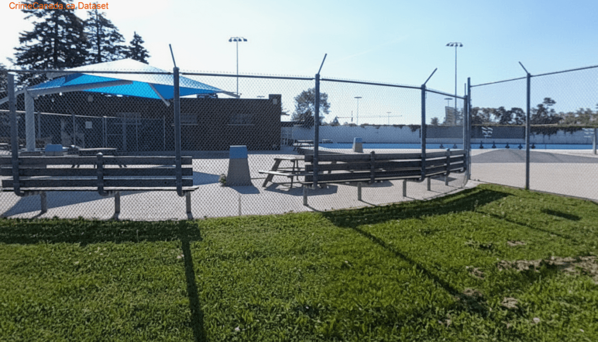 Harry Class Pool area in Kitchener following reported youth knife incident