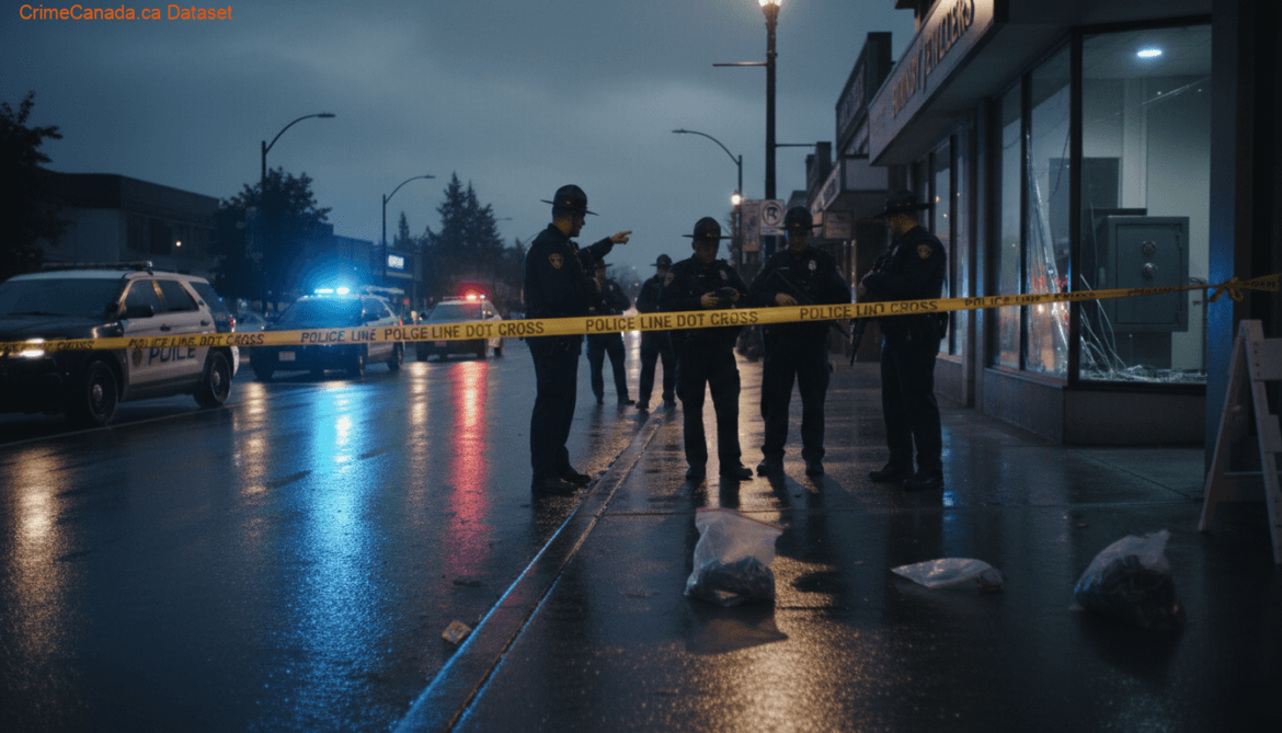 RCMP arrest robbery suspect in Burnaby location.