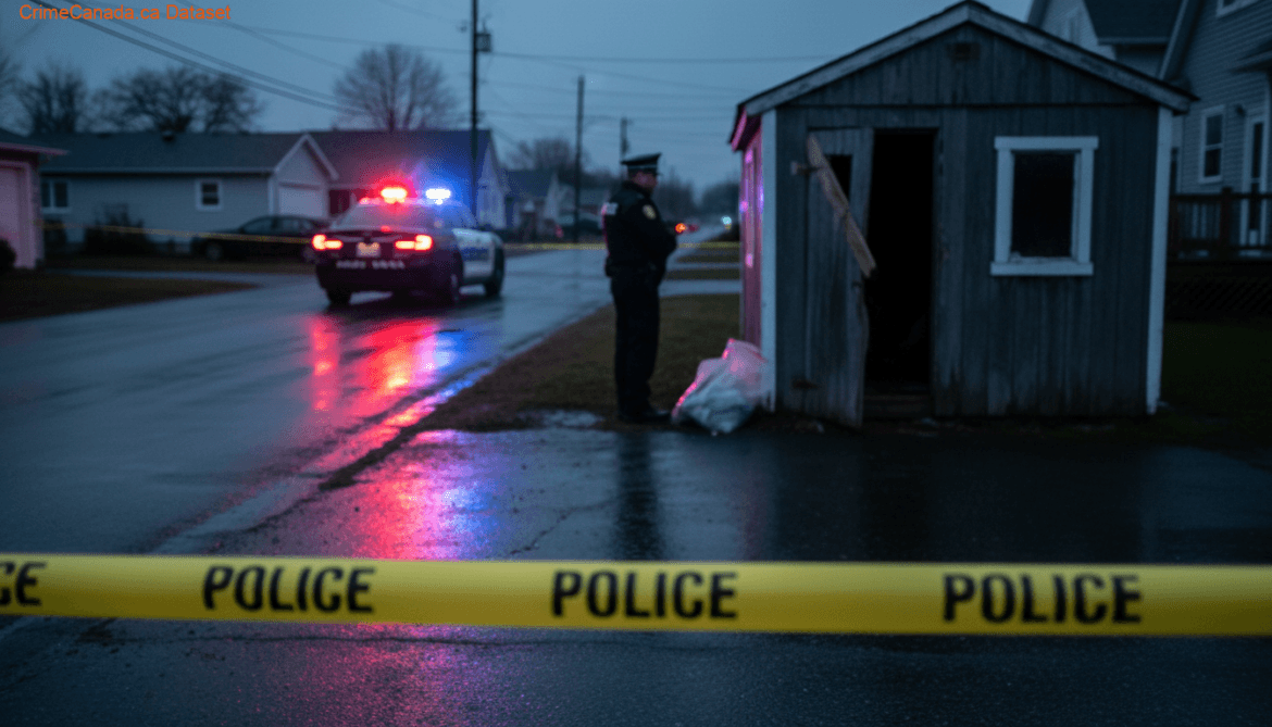 Miramichi Bay break-in suspect vehicle, damaged Ford F-150.