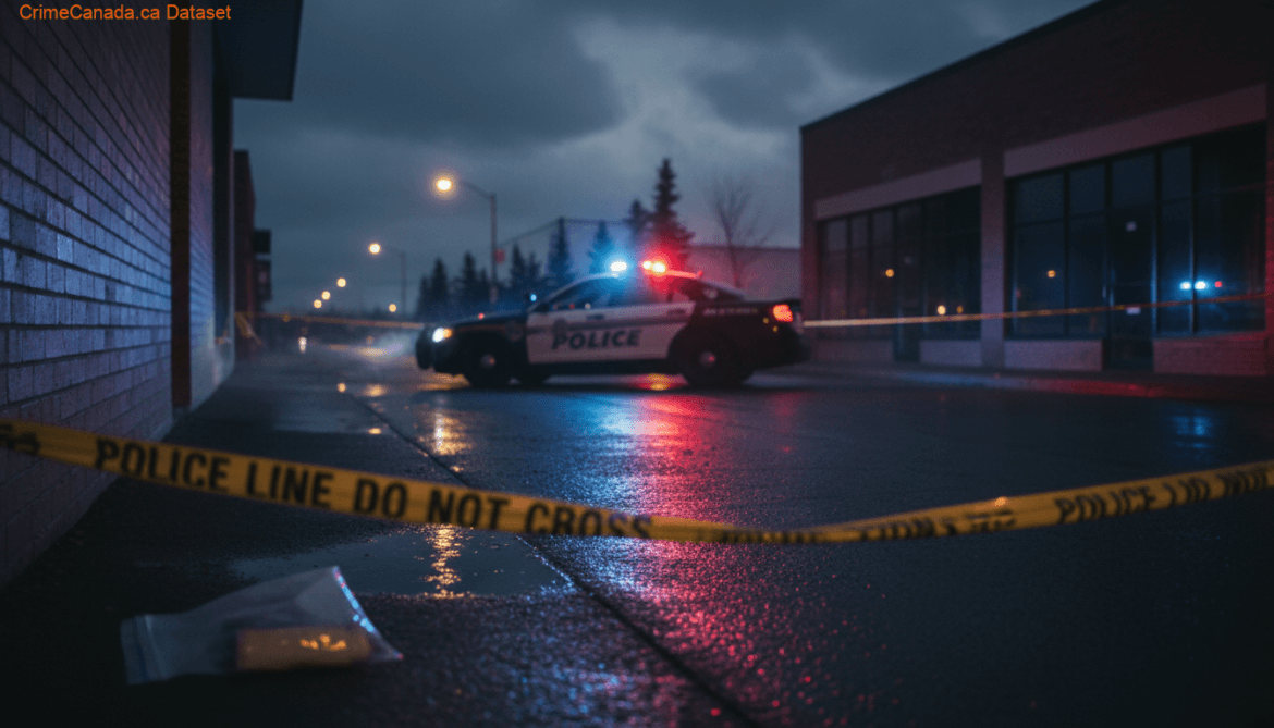 RCMP arrest scene from Wood Buffalo break-ins